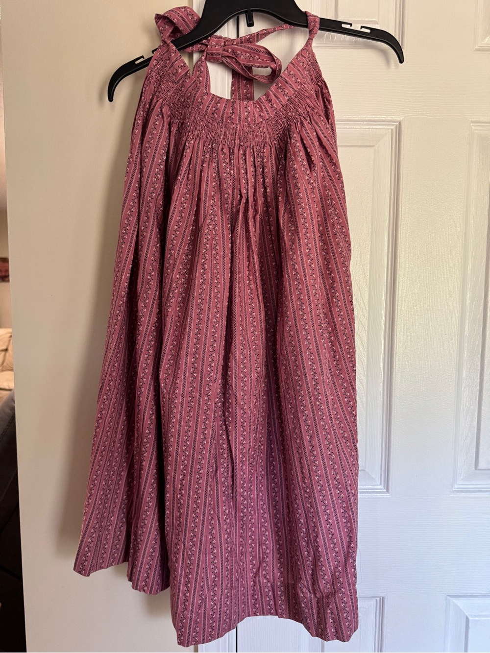 Artisan Handmade Womens Pink Dress and Apron Medium Dirndl, Prairie, Cottagecore - Picture 11 of 12